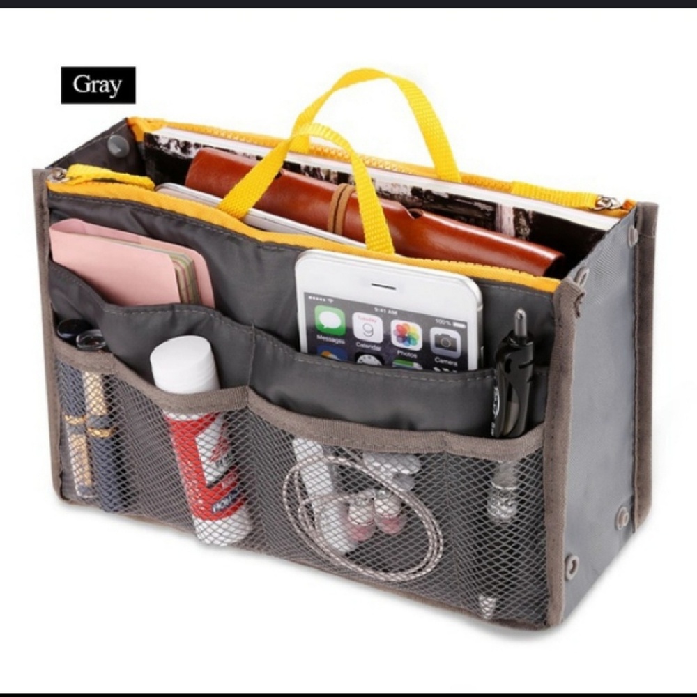 Large Gray Organizer Bag - Picture 2 of 3